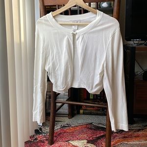 White bolero/crop jacket